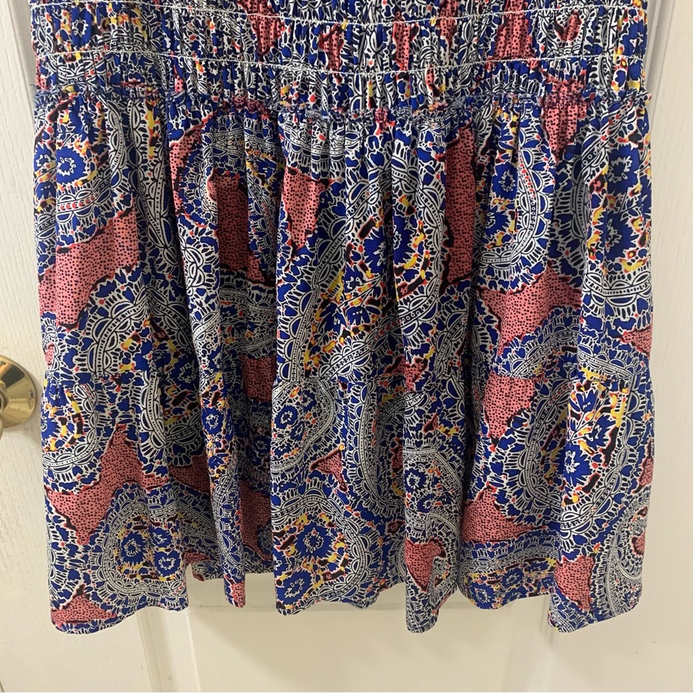 J. Crew Women's Petite 00P Silk Paisley Mini Dress - Picture 9 of 15
